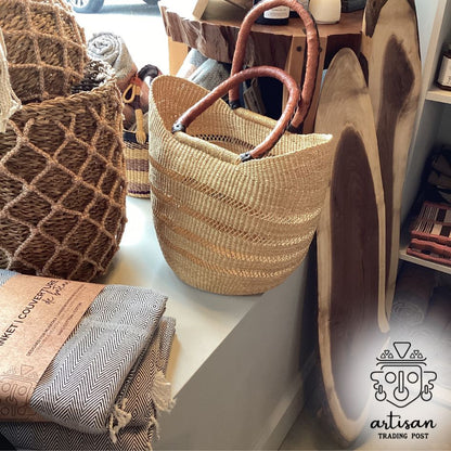 Handwoven Basket Tote | Large