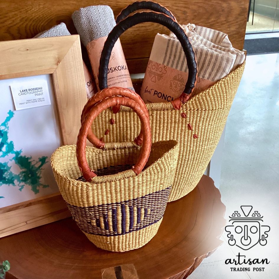 Handwoven Basket Tote | Large