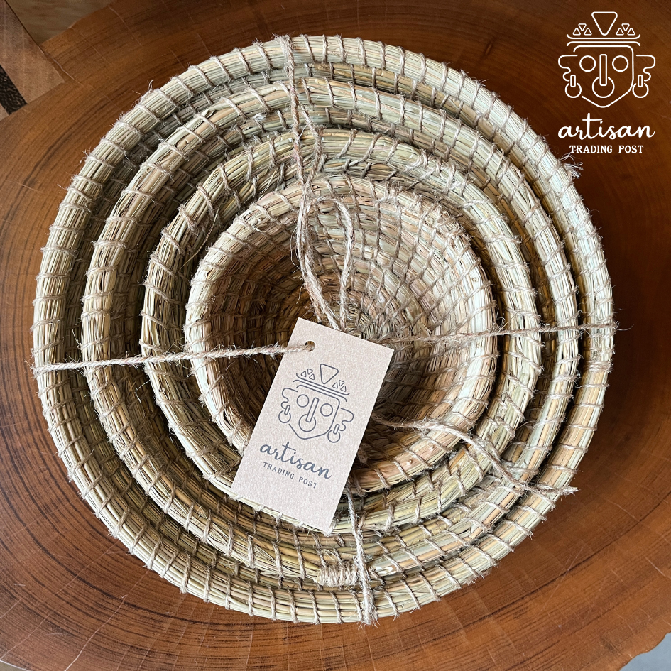 Nesting Basket Set | Handcrafted Kaisa Grass Basket
