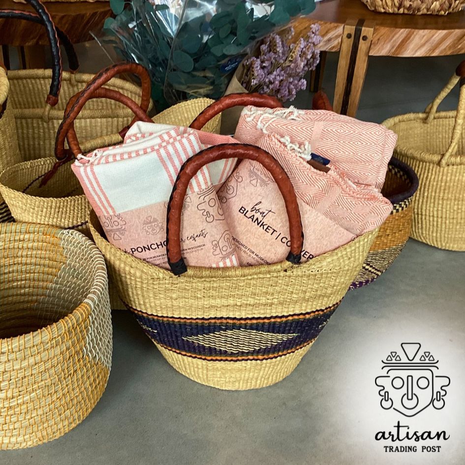 Handwoven Basket Tote | Large