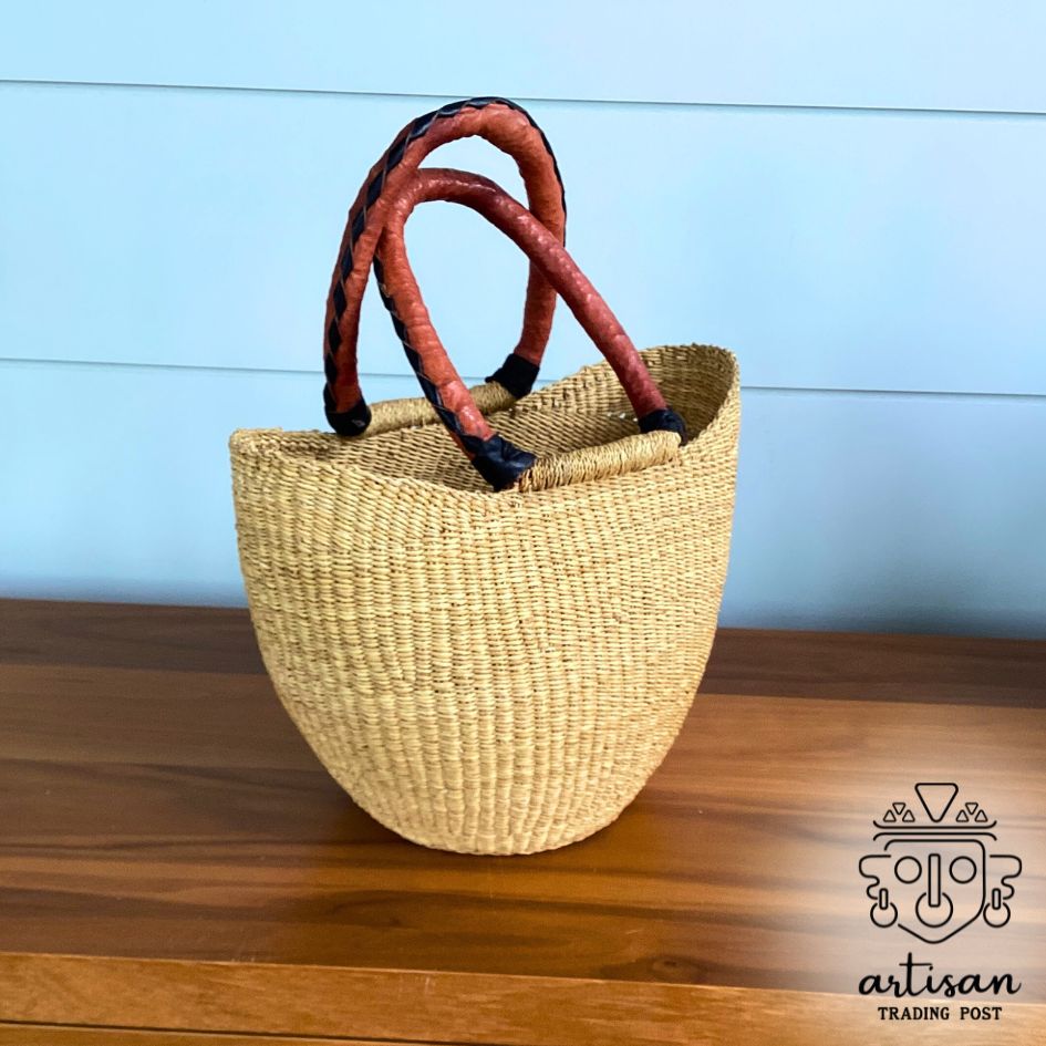 Handwoven Basket Tote | Small