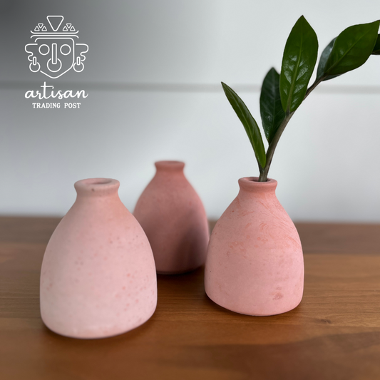 Decorative Bud Vase | Hand-poured Concrete in Terracotta