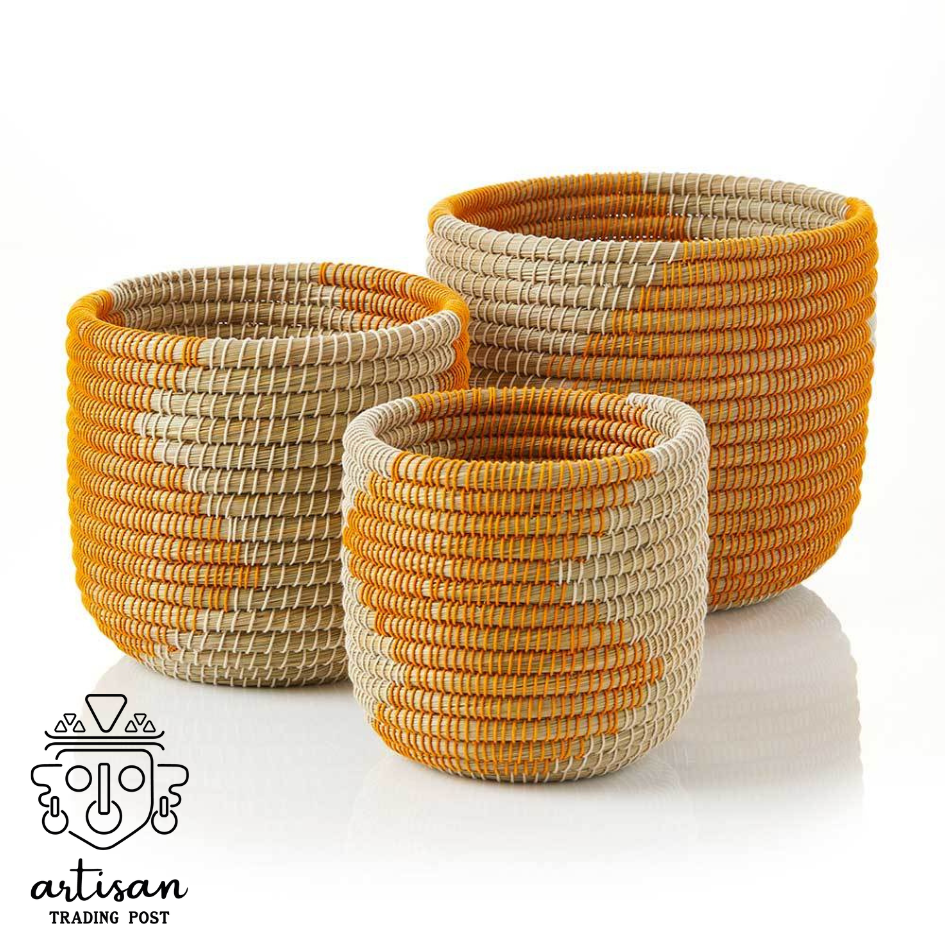 Sunshine Basket Medium | Handcrafted Kaisa Grass Basket