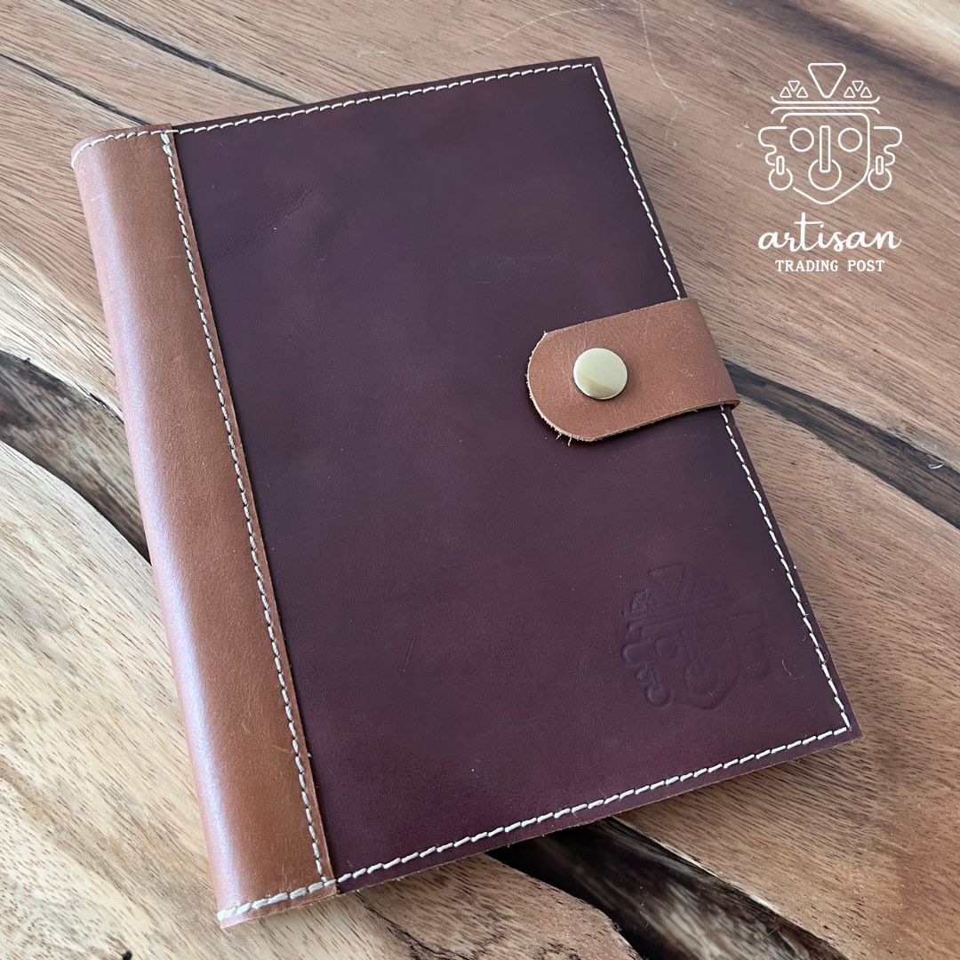 Refillable leather journal | Chestnut Brown