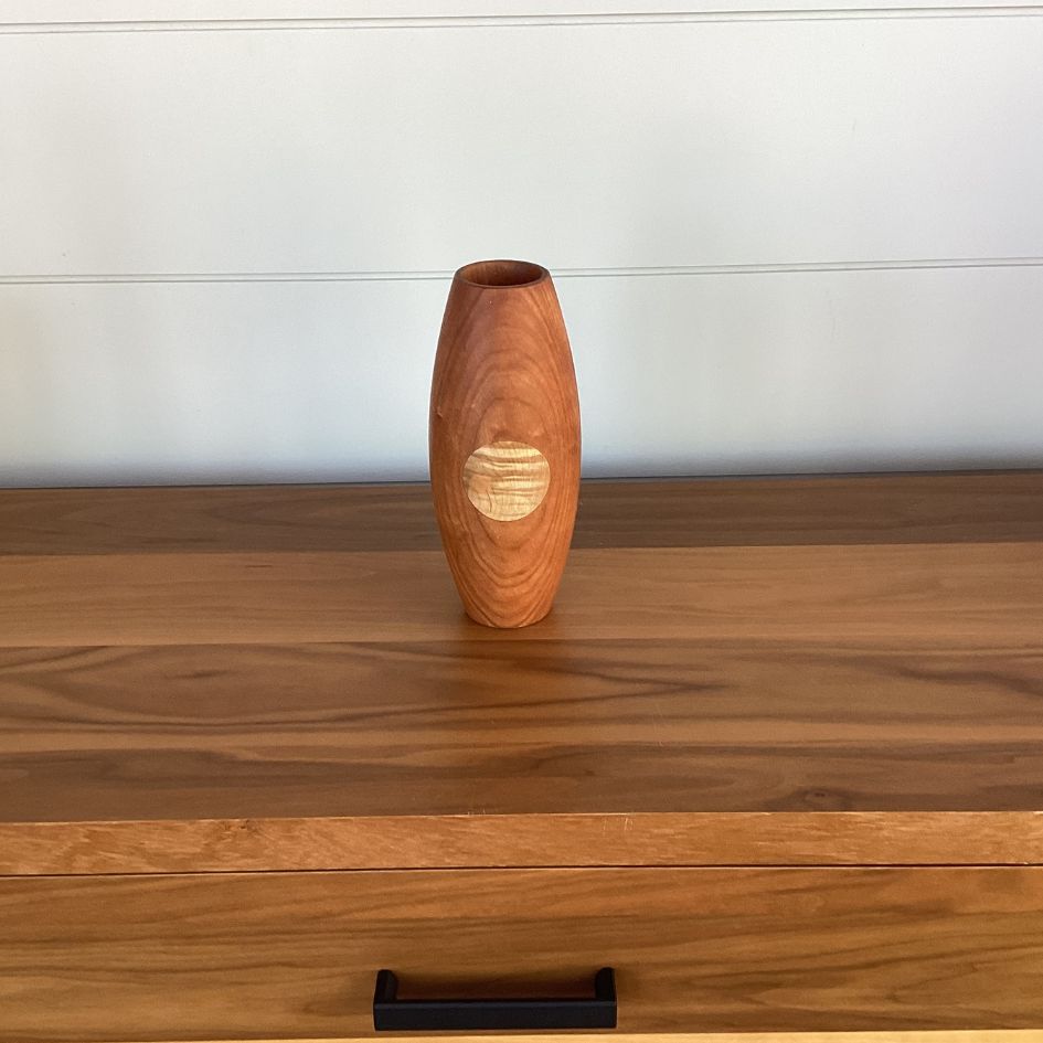 Dot Vase | Cherry + Maple