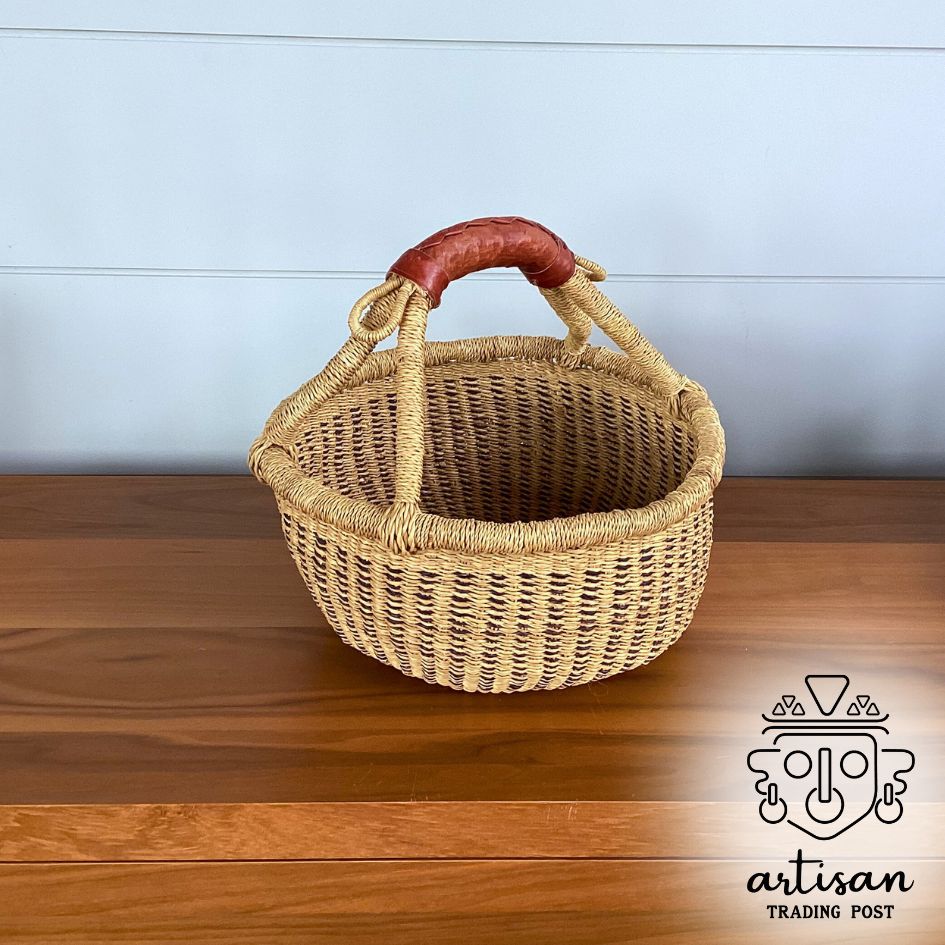 Handwoven Round Basket | Small