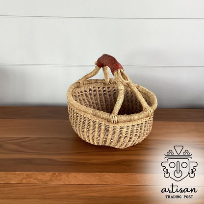 Handwoven Round Basket | Small