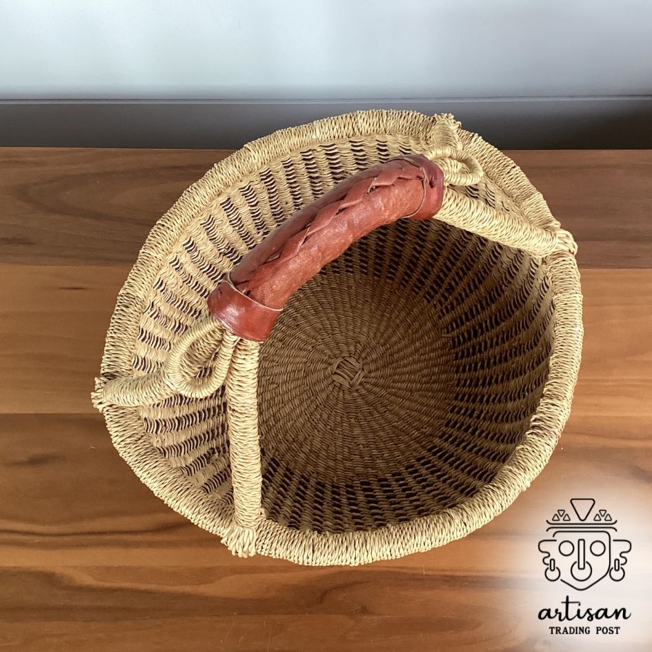 Handwoven Round Basket | Small