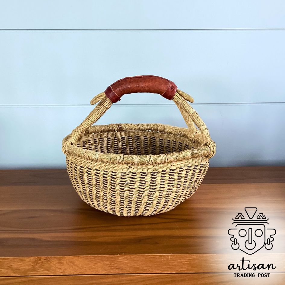 Handwoven Round Basket | Small