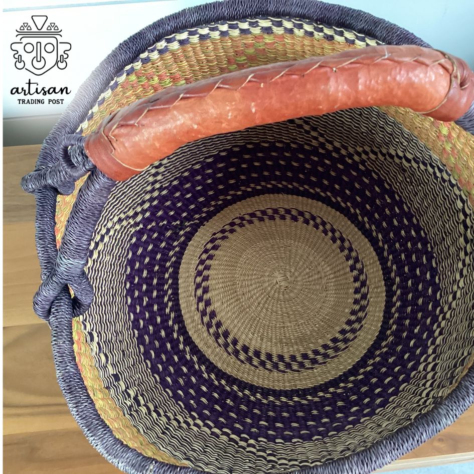 Handwoven Round Basket | Large