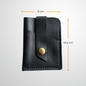 Hernandez Leather Card Wallet | Midnight Black