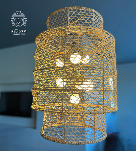 Handwoven Chandelier | Extra Tall Aviary