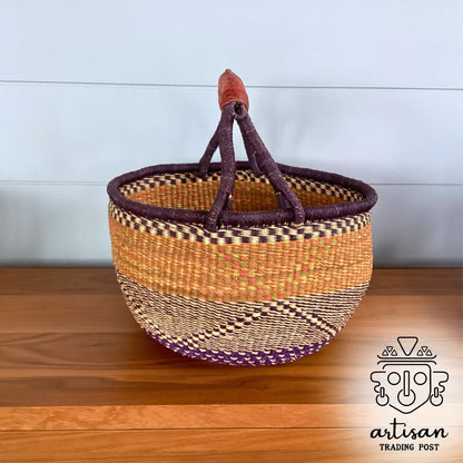 Handwoven Round Basket | Large