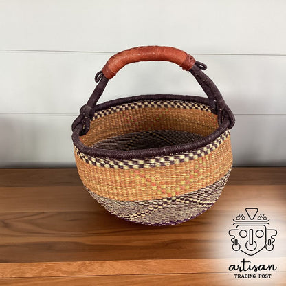 Handwoven Round Basket | Large