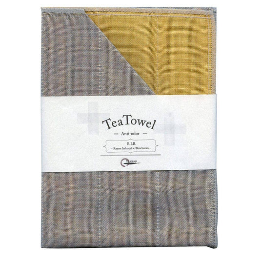 Natural Anti-Odour Binchotan Tea Towel | Tangerine