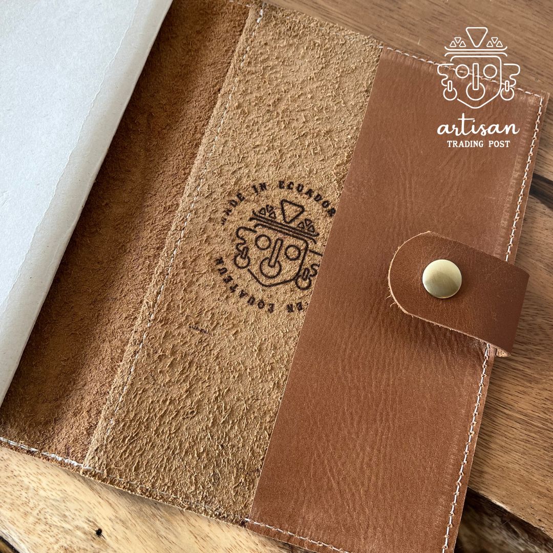 Refillable leather journal | Chestnut Brown