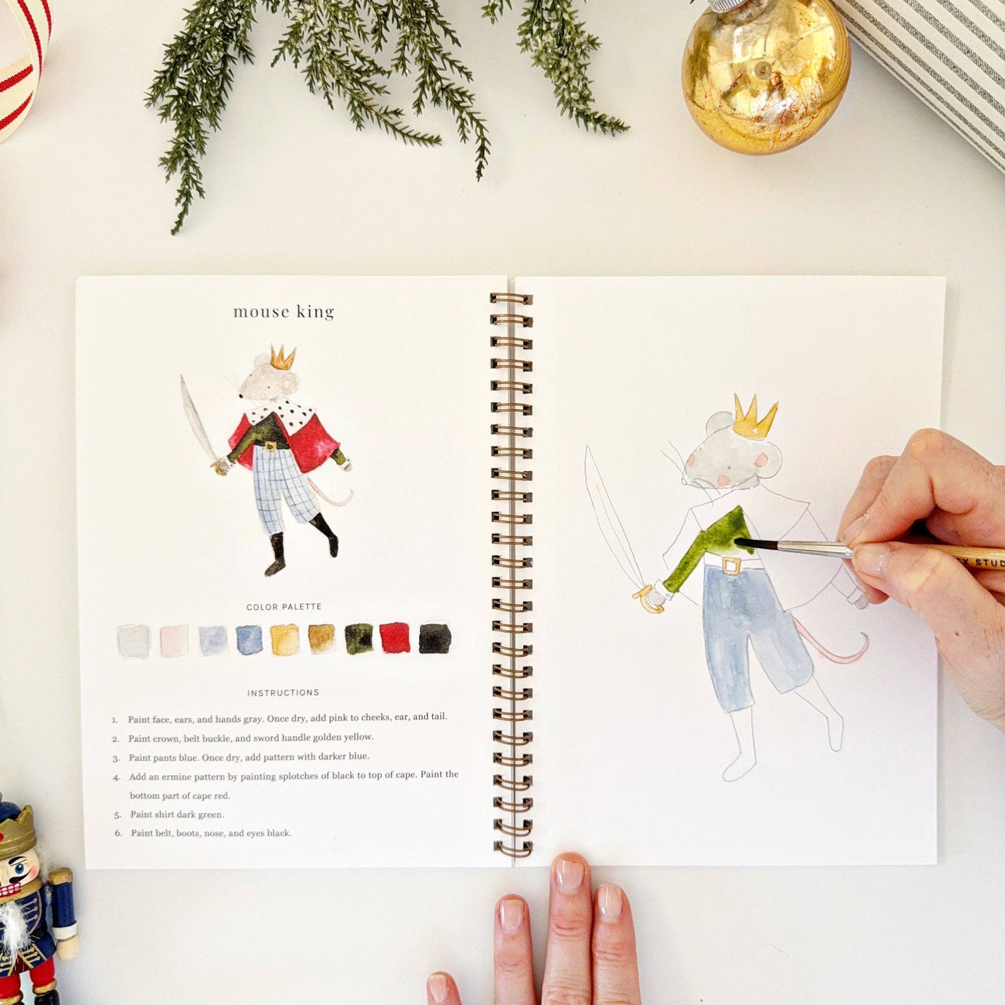 Nutcracker Watercolour Workbook by Emily Lex