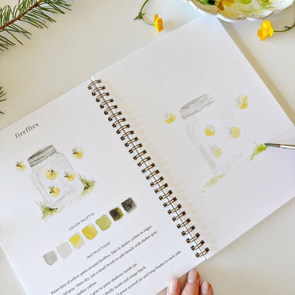 Camping Watercolour Paint Workbook by Emily Lex