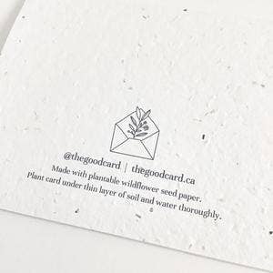 Plantable Greeting Card - Floral