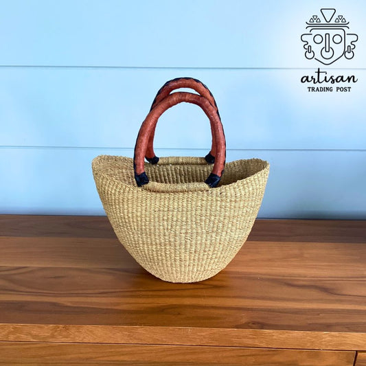 Sac fourre-tout en panier tissé à la main | Petit modèle