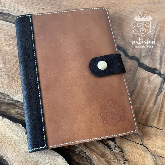Refillable leather journal | Honey Brown