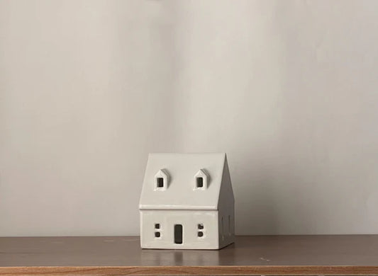 Handmade Ceramic Tealight Candle Cottage | Cozy Cottage