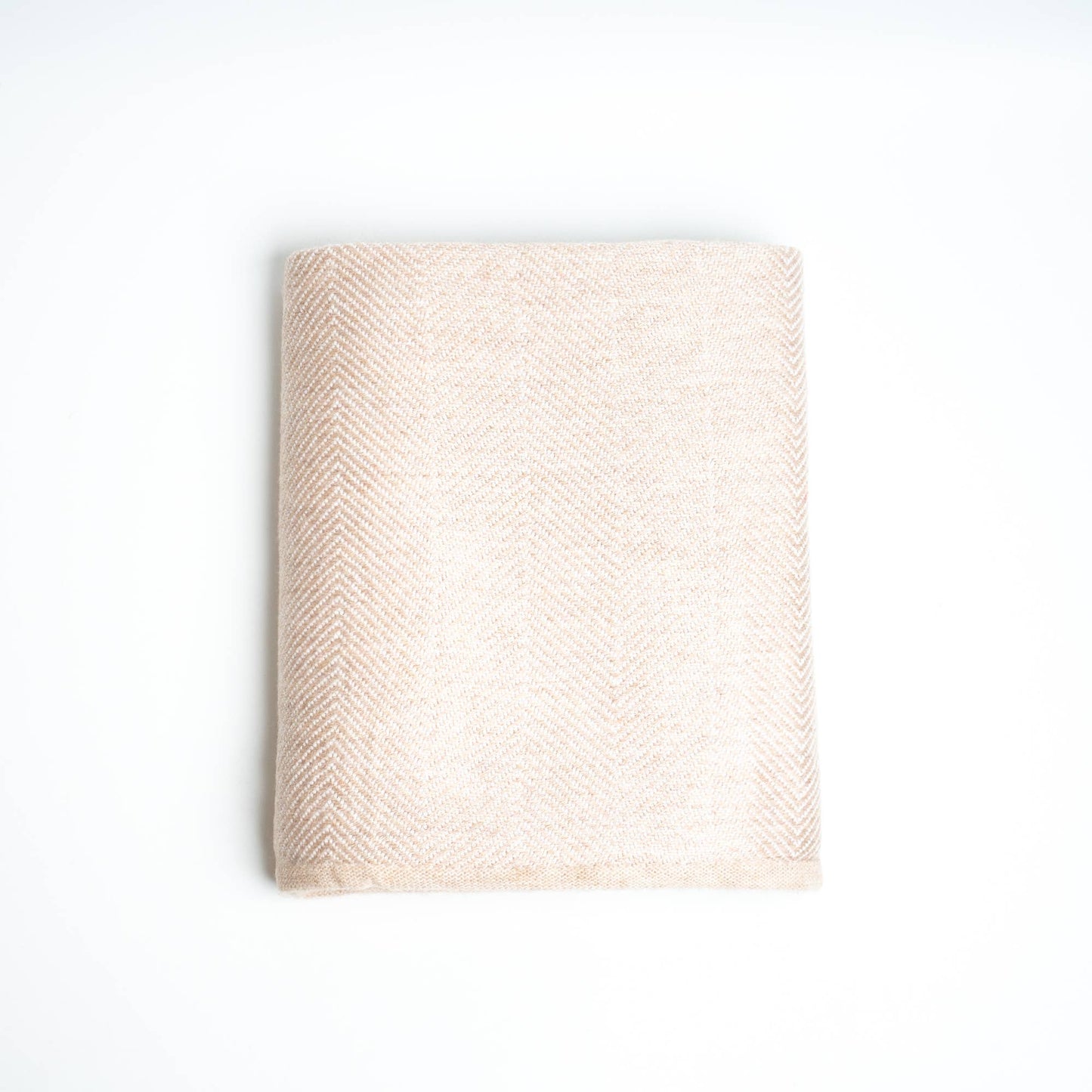 Luxury Cashmere Throw Blanket | Cottage Cream