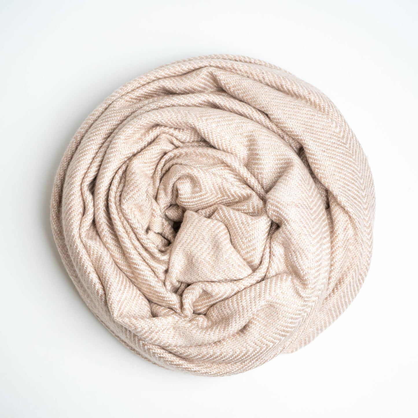 Luxury Cashmere Throw Blanket | Cottage Cream