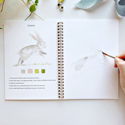 Cahier d'activités aquarelle sur les animaux