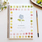 Flowers watercolor workbook