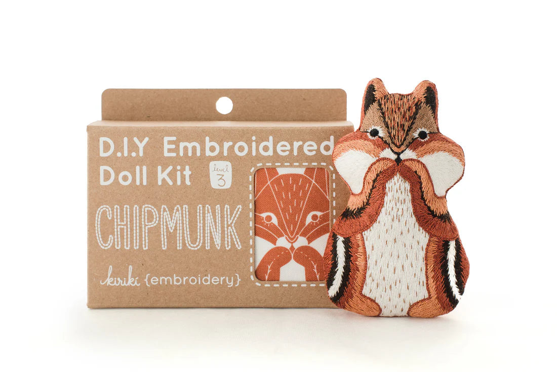 Chipmunk | Embroidery Doll Kit (Level 3)