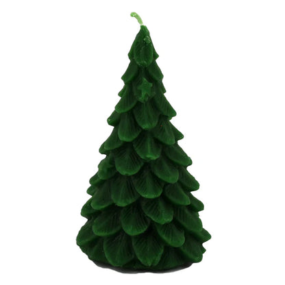 Natural Beeswax Candle | Green Yule Tree