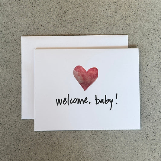 Bienvenue bébé | Carte de voeux