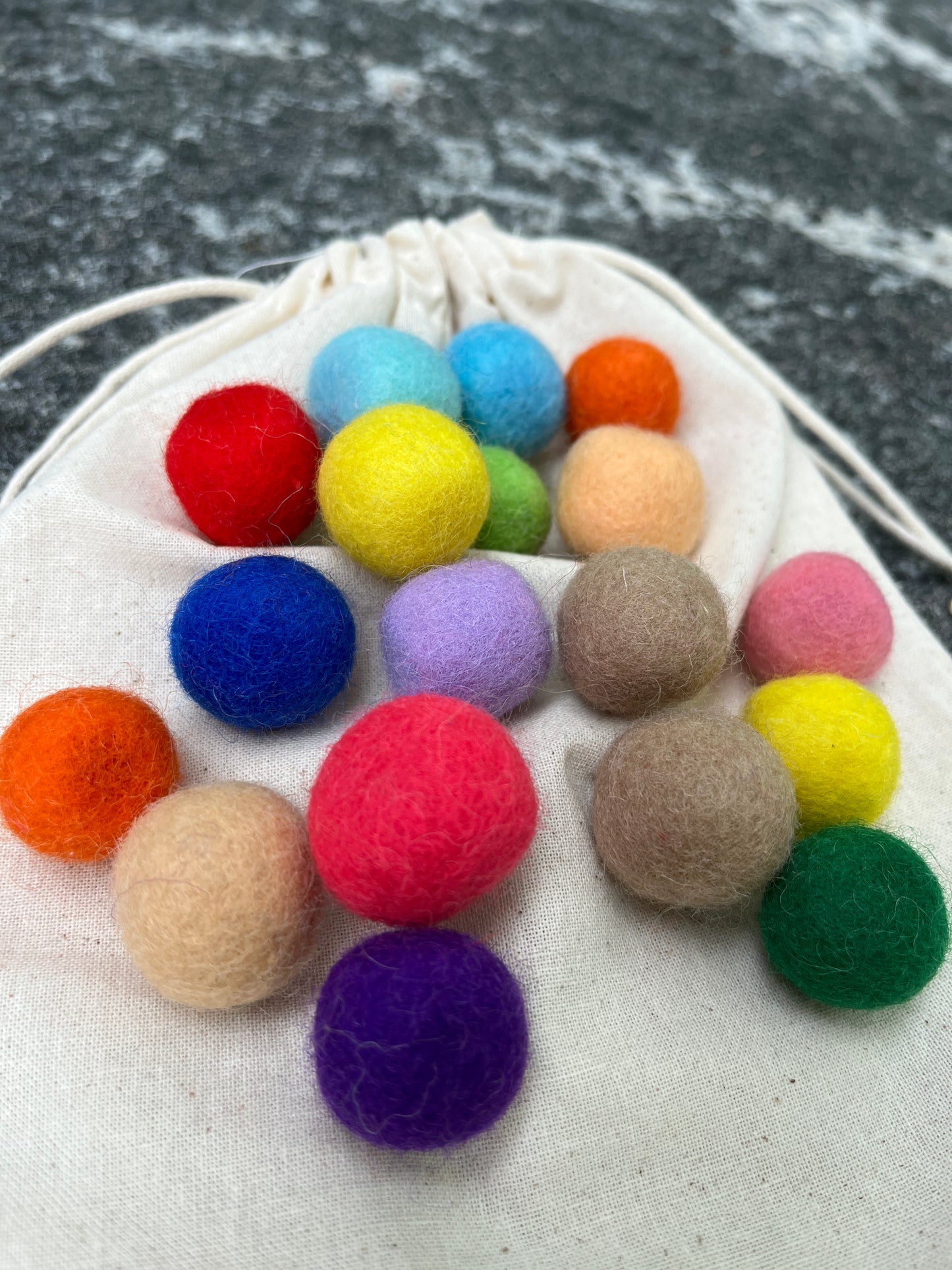 True North Wooden Slingshot with Felt Balls