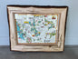 Framed Vintage Pioneer Map of Muskoka – 1954 by Jerrina Wells Kinton