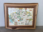 Framed Vintage Pioneer Map of Muskoka – 1954 by Jerrina Wells Kinton