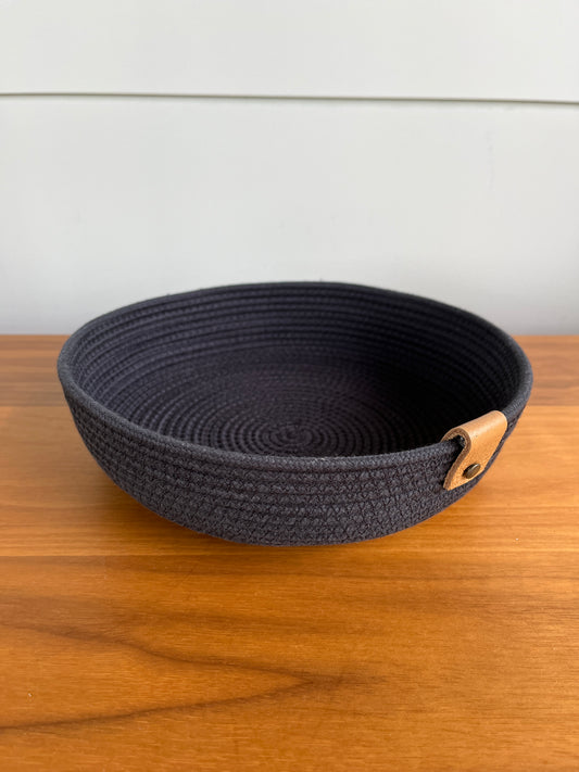 Plateau en corde | Noir