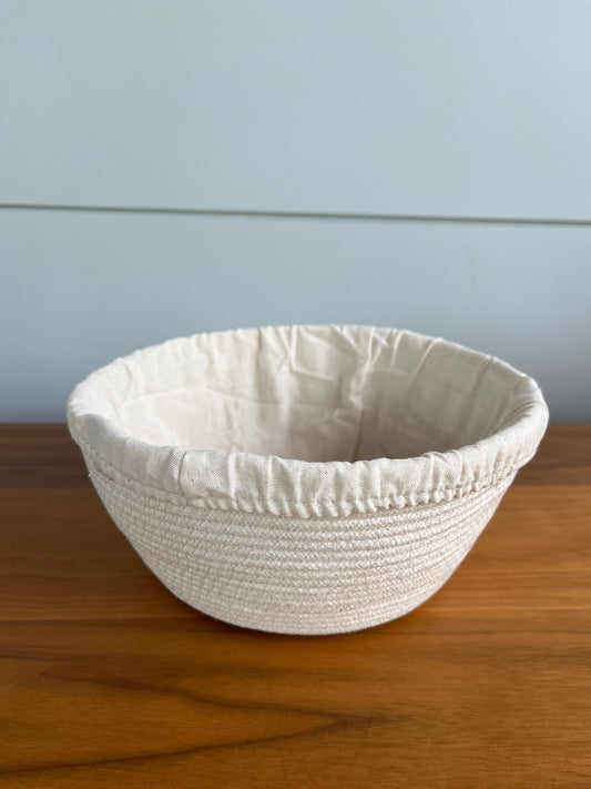 Proofing Basket for Artisan Sourdough Bread Baking | Proofing Rope Bowl with Cloth Liner
