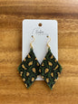 Extra-Large Hand-Beaded Diamond Earrings