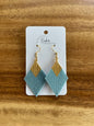 Large Hand-Beaded Diamond Earrings