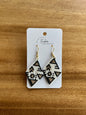 Medium Hand-Beaded Diamond Earrings