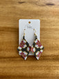 Extra-Large Hand-Beaded Diamond Earrings