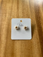 Hand-Beaded Stud Earrings