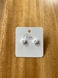 Hand-Beaded Stud Earrings