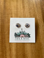 Clous d'oreilles hexagonaux | Silver Nature