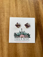 Clous d'oreilles carrés | Argent nautique