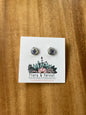 Clous d'oreilles hexagonaux | Silver Nature