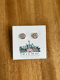 Clous d'oreilles hexagonaux | Silver Nature