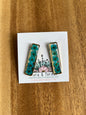 Clous d'oreilles carrés | Argent nautique