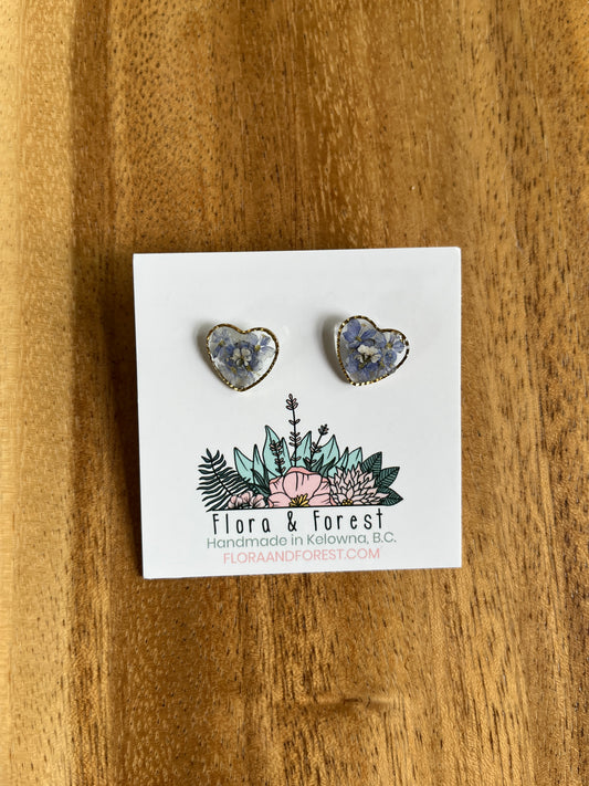 Clous d'oreilles carrés | Argent nautique